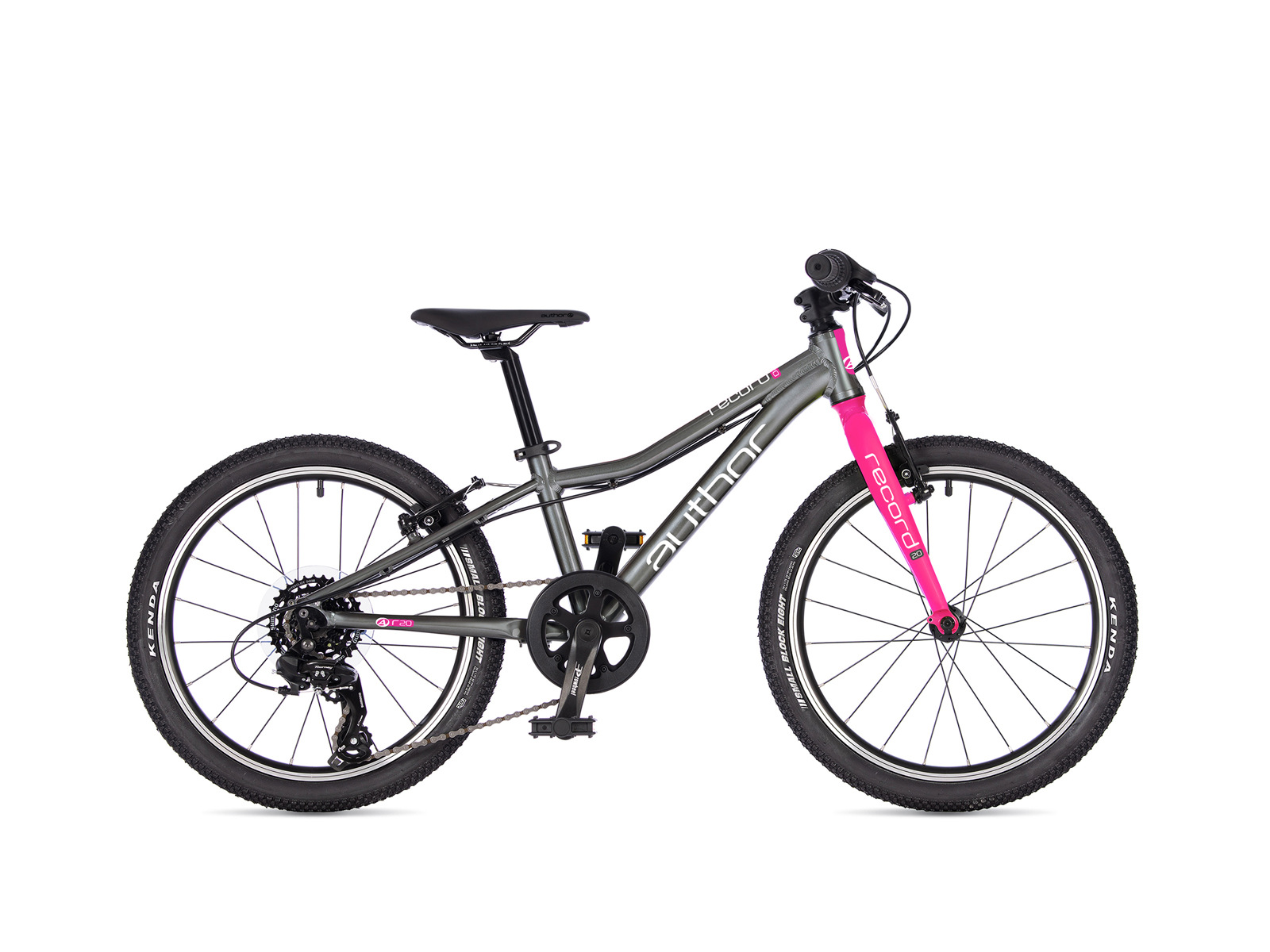 AUTHOR Record 20 2026 10" stříbrná/růžová dětské 20"kolo