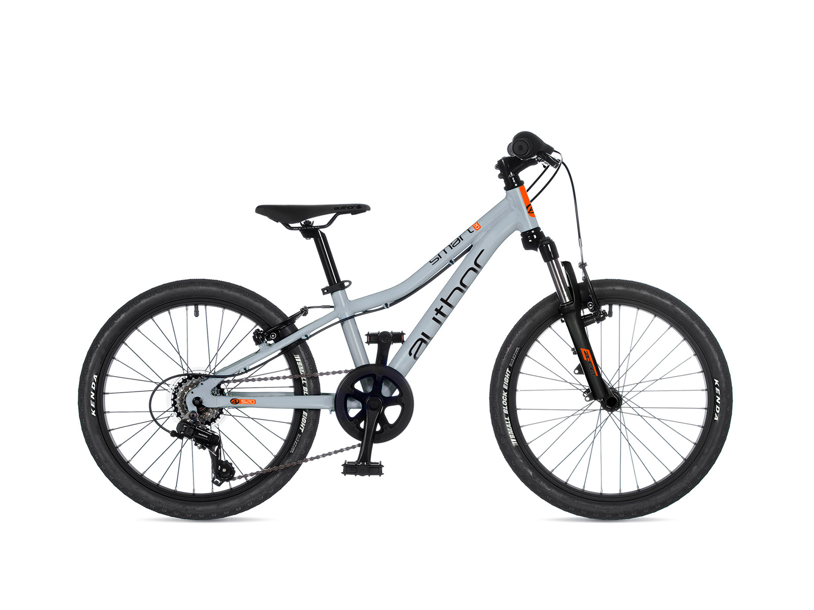 AUTHOR Smart 20 2026 10" šedá-matná/černá/oranžová dětské 20