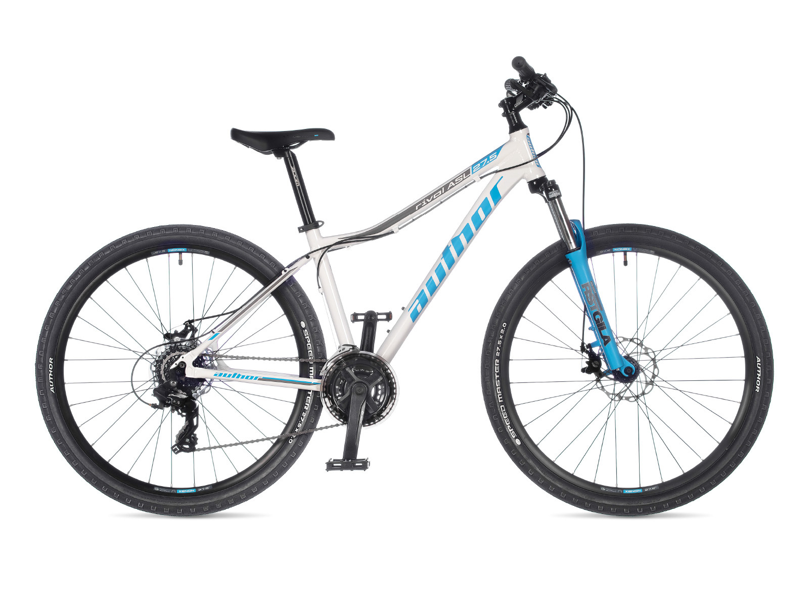 AUTHOR Rival 27,5 ASL 2023-24 16" bílá/modrá dámské MTB 27,5