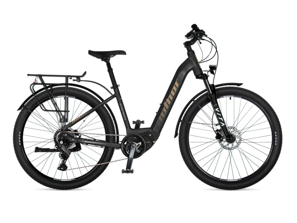 AUTHOR Espirit 17" šedá/černá/zlatá dámské touring E-kolo