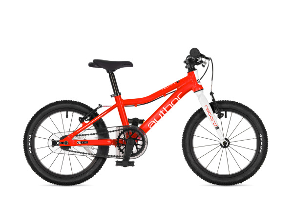 AUTHOR Record 16 2026 9" červená/bílá/stříbrná dětské 16"kol