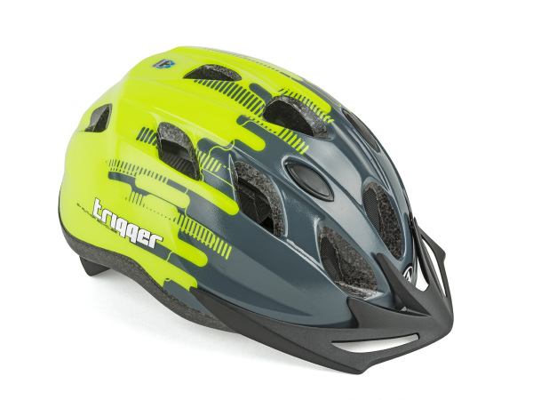 AUTHOR Přilba Trigger Inmold 52-56cm (175 šedá/žlutá-neonová