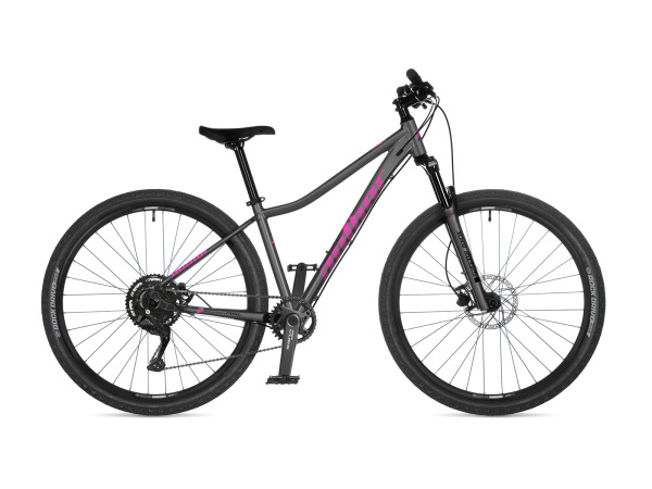 AUTHOR Solution ASL 2026 18" stříbrná/růžová dámské MTB 29"k