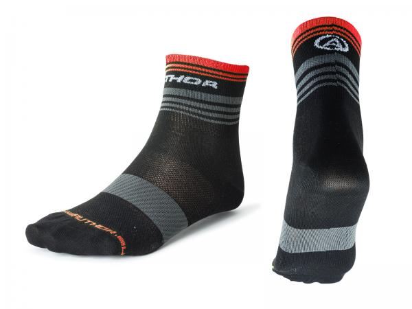 AUTHOR Ponožky ProLite X0 XL 43-46 (černá/šedá/červená)
