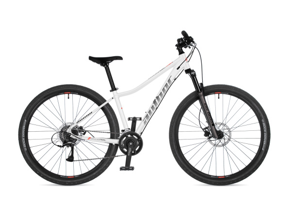 AUTHOR Impulse ASL 2026 16" bílá/stříbrná/červená dámské MTB