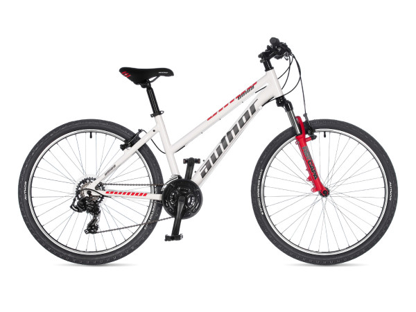 AUTHOR Unica 26 2023-24 16" bílá/červená/stříbrná dámské MTB
