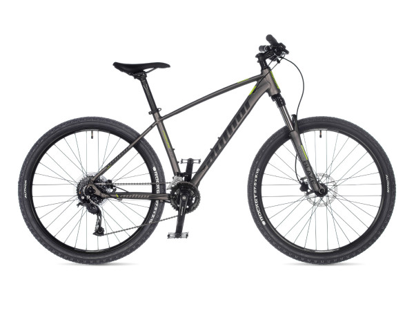 AUTHOR Pegas 27,5 2023-24 17" stříbrná-matná/žlutá-neon MTB