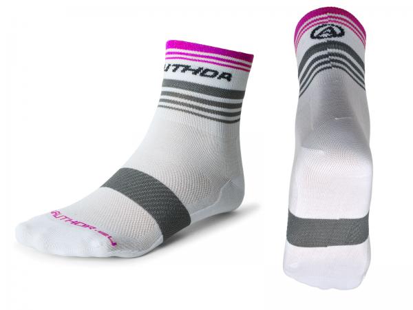 AUTHOR Ponožky ProLite X0 M 38-42 (bílá/šedá/fialová)