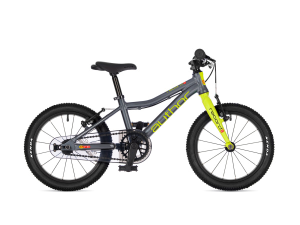 AUTHOR Record 16 2026 9" šedá/limeta/červená dětské 16"kolo